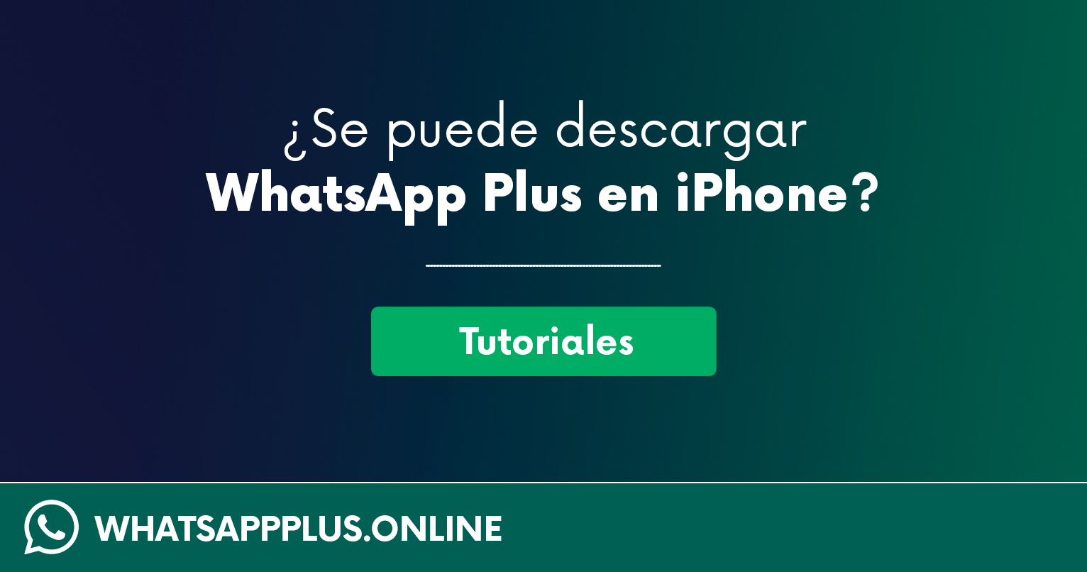 whatsapp plus en iphone